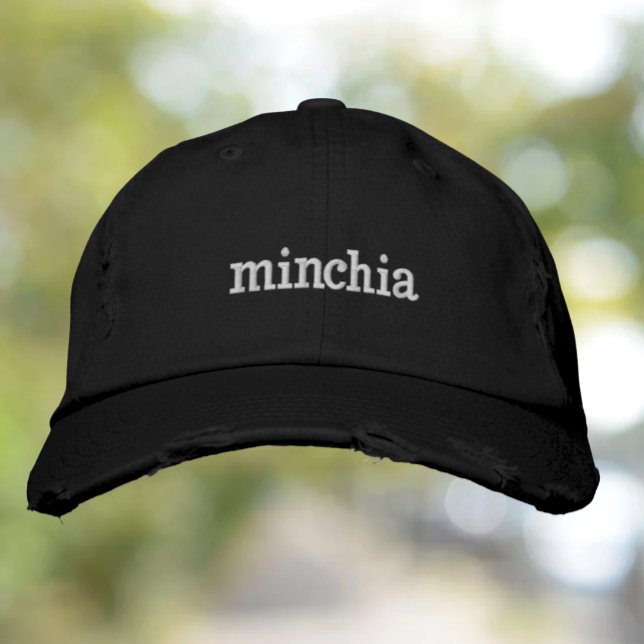 Minchia embroied cap broderad keps (Skapare uppladdad)