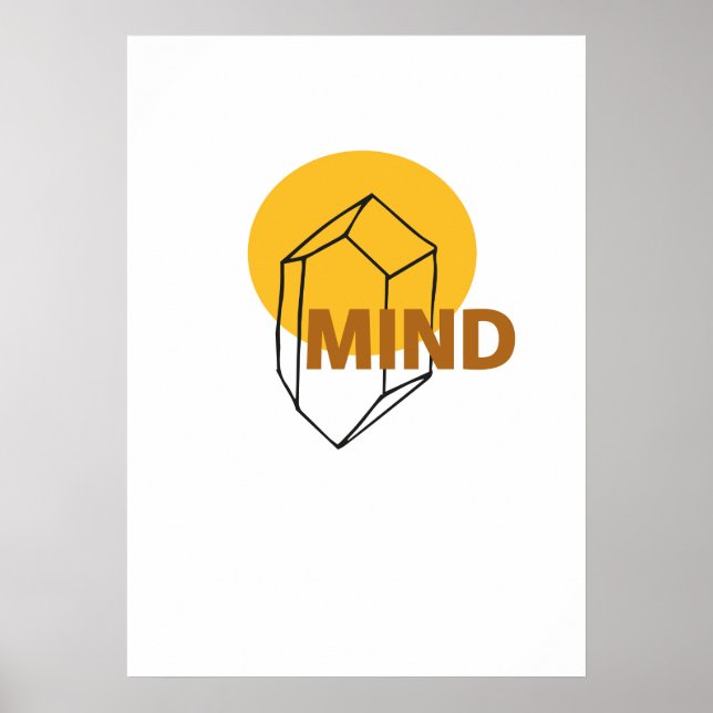 Mind - abstrakt Crytal Art Poster (Framsidan)