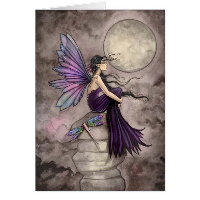 Mind Adrift Fantasy Fairy Art Hälsningskort (Framsidan)