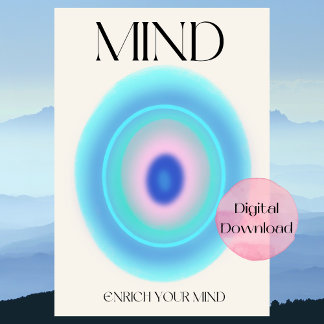 Mind Aura Gradient-bekräftelse poster