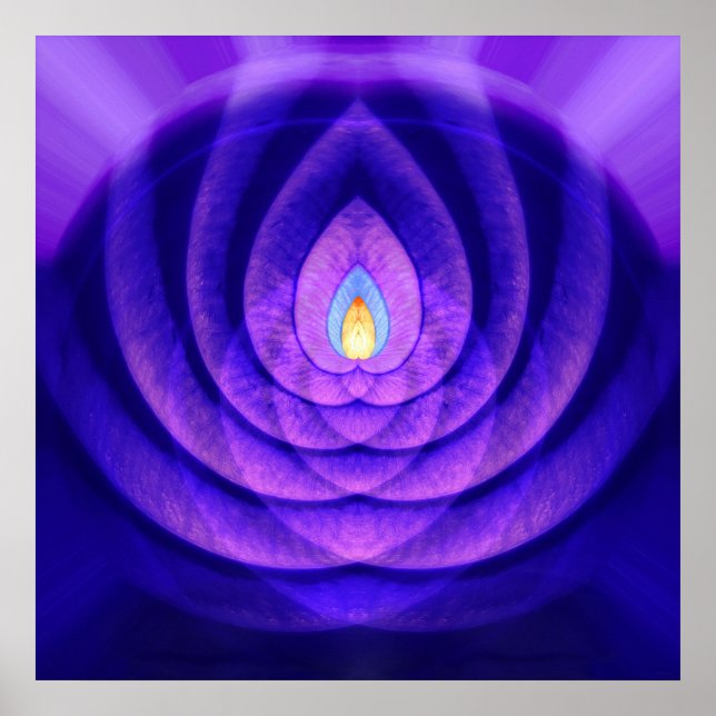 Mind Beacon i Lila och Blue Poster (Framsidan)