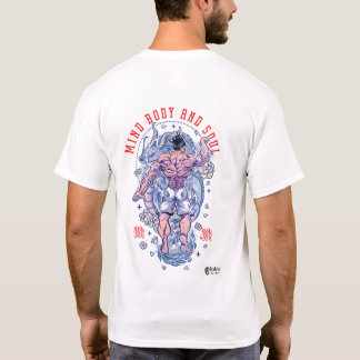 Mind Body and Soul Dragon- Infused White T Shirt