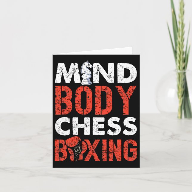 Mind Body Chess Boxing Pionate Spirit Kort (Framsida)