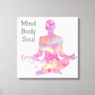 Mind Body Soul Canvastryck