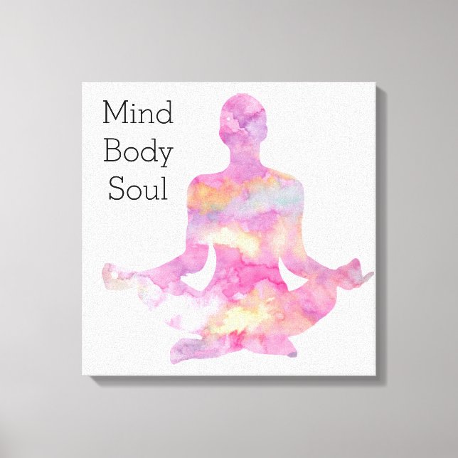 Mind Body Soul Canvastryck (Framsida)