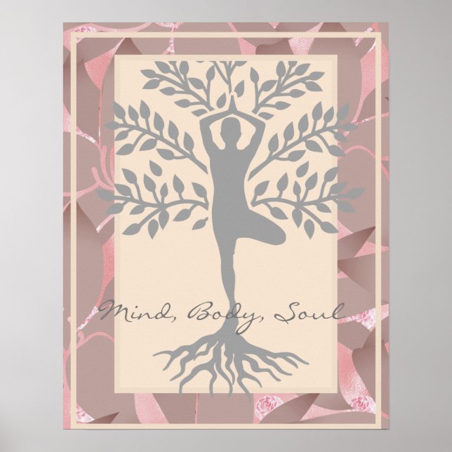 Mind Body Soul Meditation Poster (Framsidan)