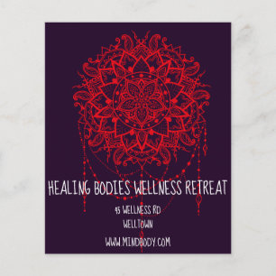 Mind Body Spirit New age mandala Health Retreat Flygblad
