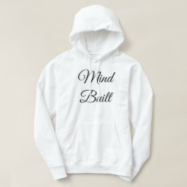 Mind Byggd Liv Formad Herr Vit Hoodie