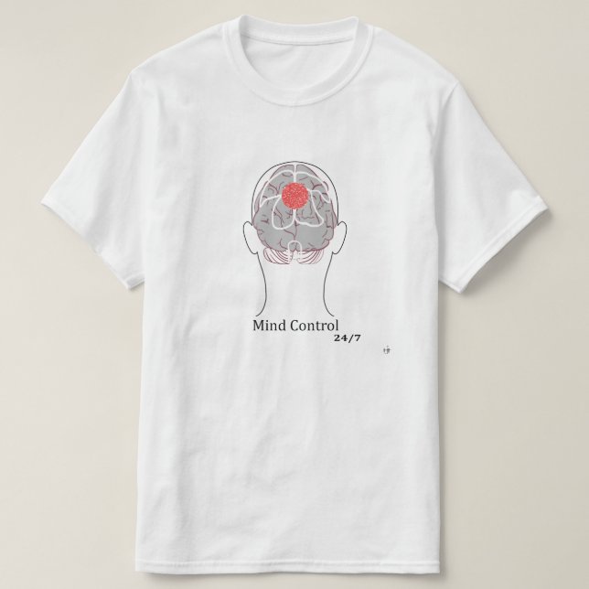 Mind Control 24/7 T Shirt (Design framsida)