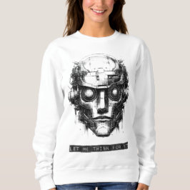 Mind Control Cyberpunk Robot Black Print T Shirt