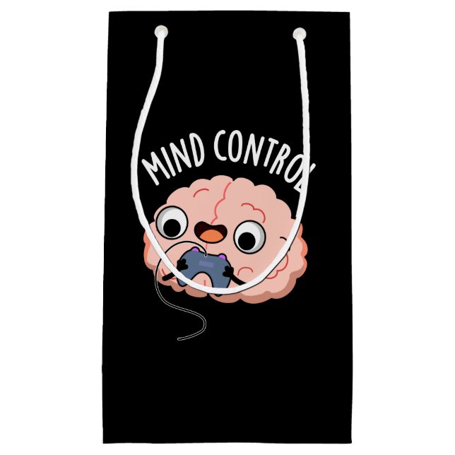 Mind Control Funny Brain Pun Mörk BG (Framsidan)