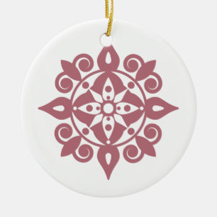 Mind färsk Mandala Design Julgransprydnad Keramik