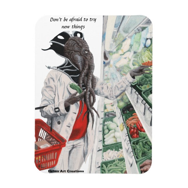 Mind Flayer Livsmedel-köpare av kylskåp Magnet (Vertikal)