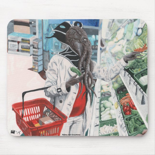 Mind Flayer Livsmedel Shopping Fantasy Art Mousepa Musmatta (Framsidan)