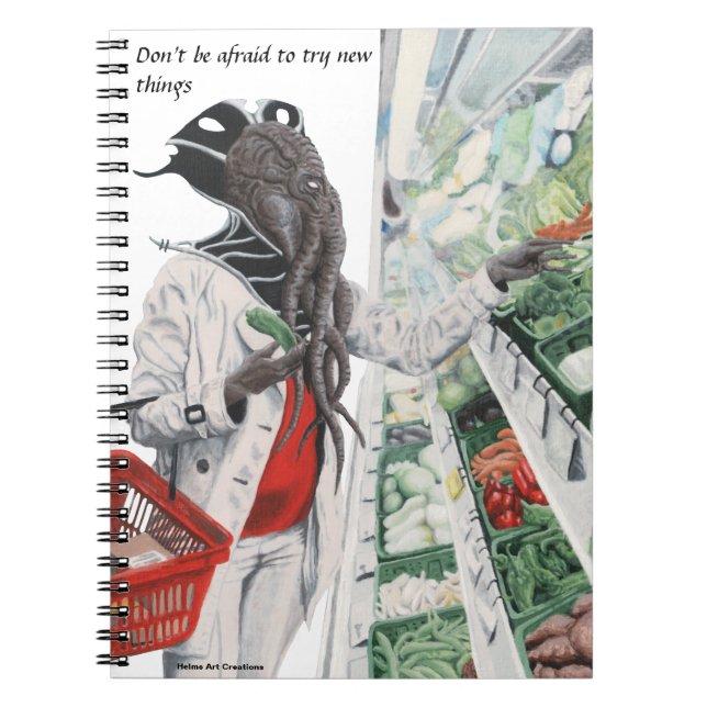 Mind Flayer Livsmedel Store Fantasy Spiral bärbar  Anteckningsbok (Framsidan)