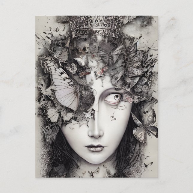 Mind Fullt av vykort för fjärilar (Framsida)