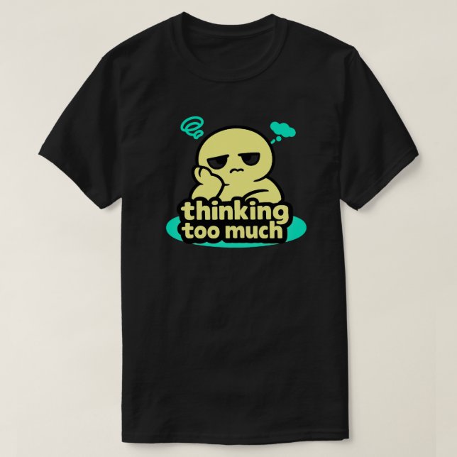 Mind in Circles – Cute Overthinking Humor T Shirt (Design framsida)
