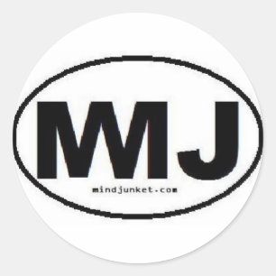 Mind Junket Logotyp Runt Klistermärke