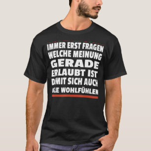 Mind- och tankefrihet i Påstående T Shirt