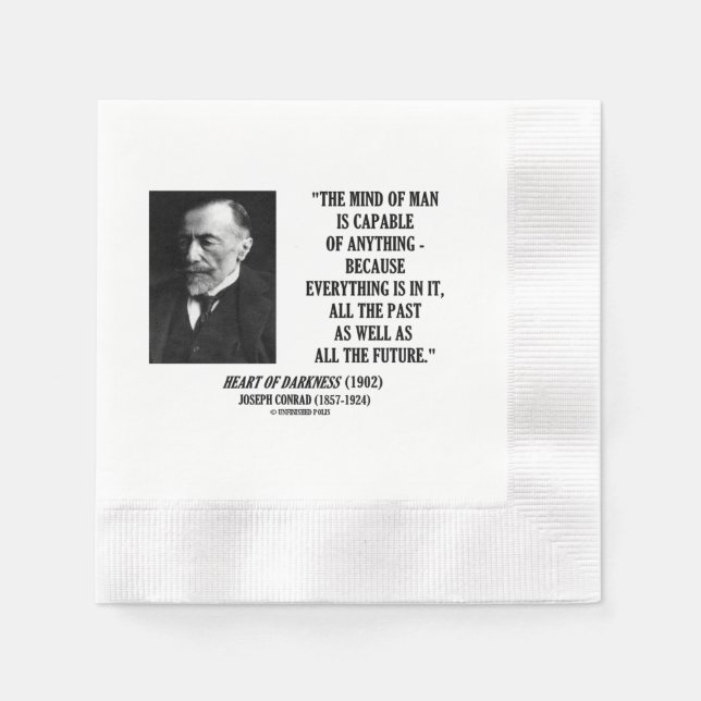 Mind Of Man Capable Of Anything Everything In It Pappersservett (Framsidan)
