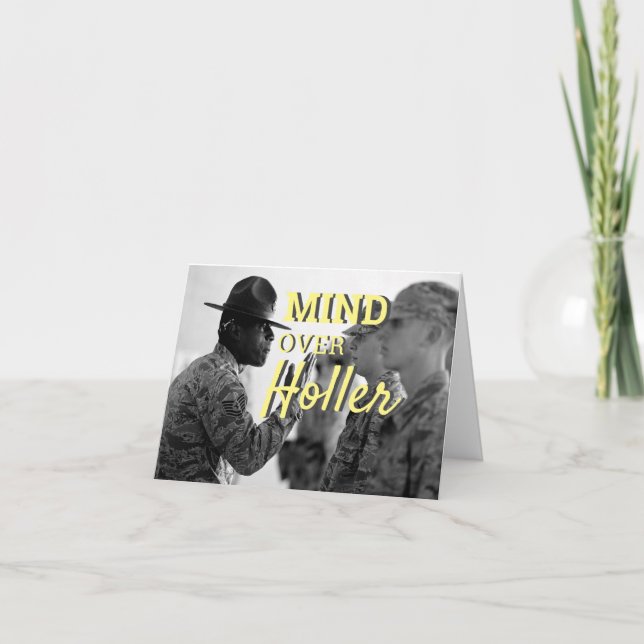 Mind over Holler arméns soldat Boot Camp Cadet Kort (Framsida)