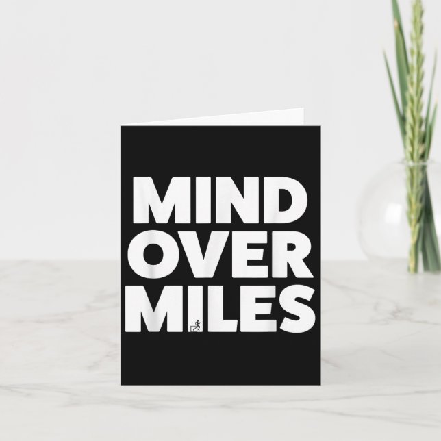 Mind over Miles - Motivational, underbart Running Kort (Framsida)