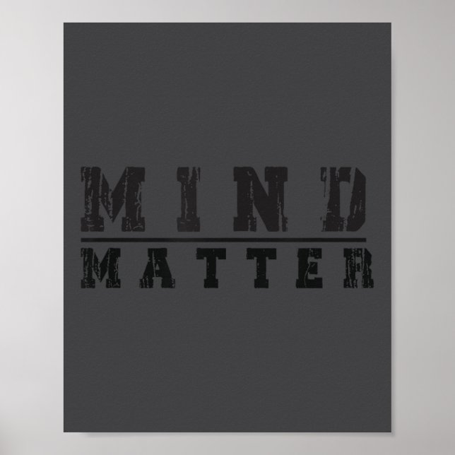 Mind Over Motivational Stoic Philosophy Insrationa Poster (Framsidan)