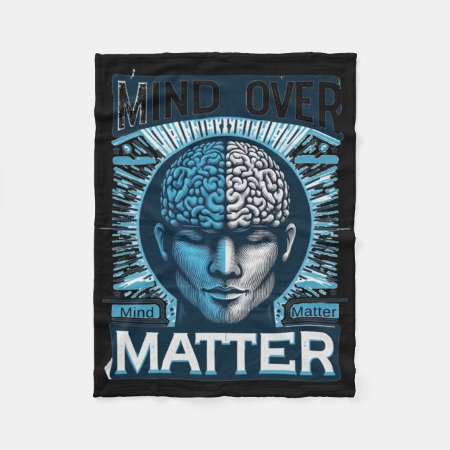 Mind over Sticker19 Fleecefilt (Framsidan)