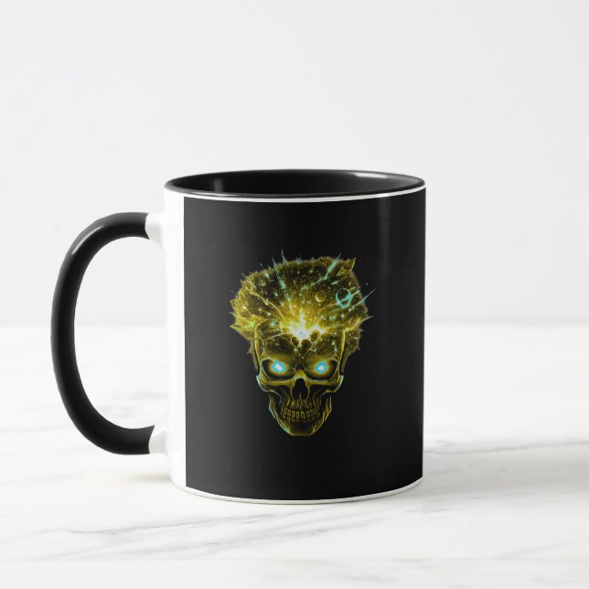 Mind Overload | Exploding Skull Cosmic Energy Mugg (Vänster)