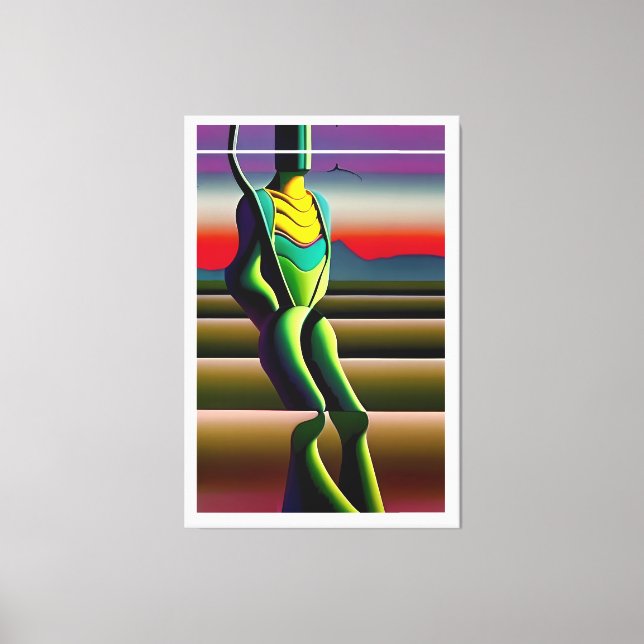 Mind Rickets - Ken Gage Surrealist Art Canvastryck (Framsida)