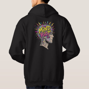 Mind Riot Hoodie - Abstrakt Chaos, Kreativ Energy