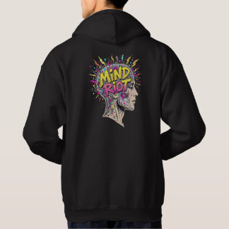 Mind Riot Hoodie - Abstrakt Chaos, Kreativ Energy