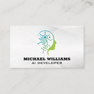 Mind Robotics Tech-Logotyp Visitkort