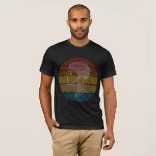 Mind Roots – Abstrakt Grafisk Design om Människans T Shirt