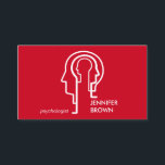Mind Science Human Head Red Psychology Visitkort<br><div class="desc">Mind Science Human Head Red Psychology</div>