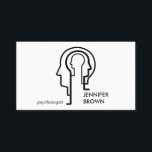 Mind Science Human Head Visitkort<br><div class="desc">Psykolog mind Science Human Head</div>