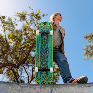 Mind Smälter intensivt fastkedjat glasbild Windows Mini Skateboard Bräda 18,5 Cm