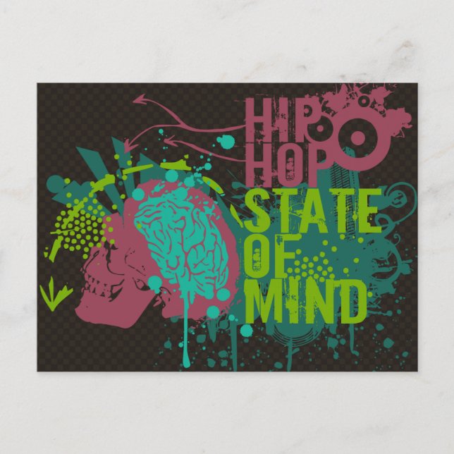 Mind-staten hip hop vykort (Framsida)