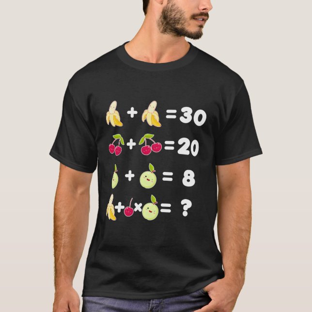 Mind Teaser for Math T Shirt (Framsida)