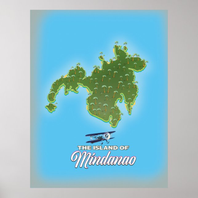 Mindanao Karta Poster (Framsidan)