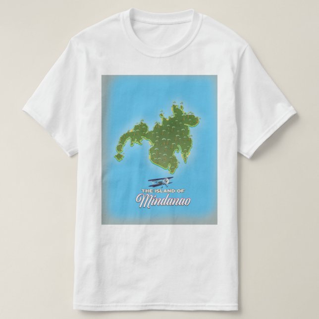 Mindanao Karta T Shirt (Design framsida)