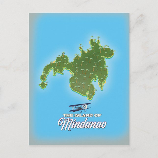 Mindanao Karta Vykort (Framsida)