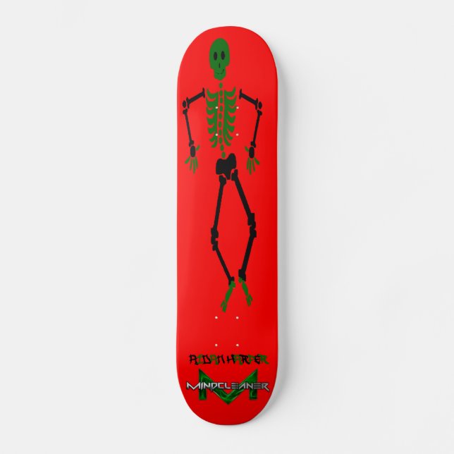 Mindcleaner Skelleton Skateboard Bräda 20,5 Cm (Framsida)