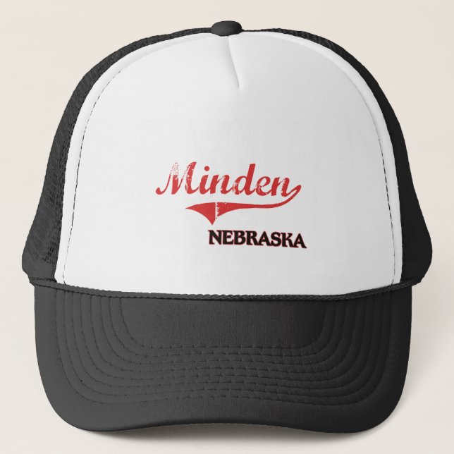 Minden Nebraska stadsklassiker Truckerkeps (Framsida)