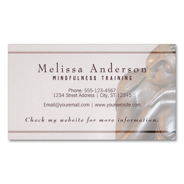 Minderåriga utbildningsprogram Fredlig läkning Bud Magnetiska Visitkort (Framsida)