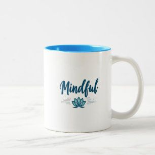 Minderfull Lotus Flower Mugg - Blue Insida
