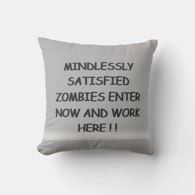Minderlöst nöjd Zombies Kudde (Framsida)