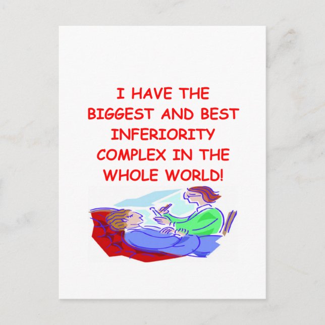 mindervärdeskomplex vykort (Framsida)