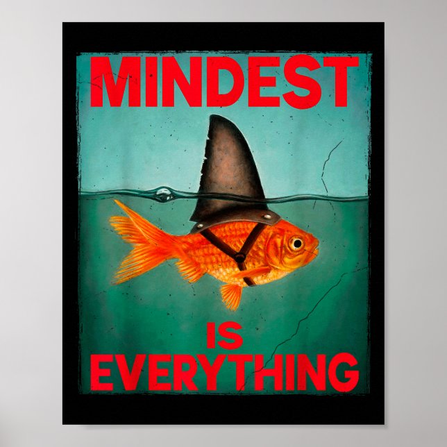 Mindest är allt motivationscitat inspiration poster (Framsidan)