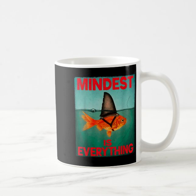 Mindest Is Everything Motivational Quote Inspirati Kaffemugg (Höger)